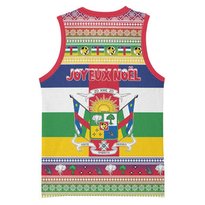 Afro Christmas in Central African Republic Basketball Jersey Merry Christmas LT15