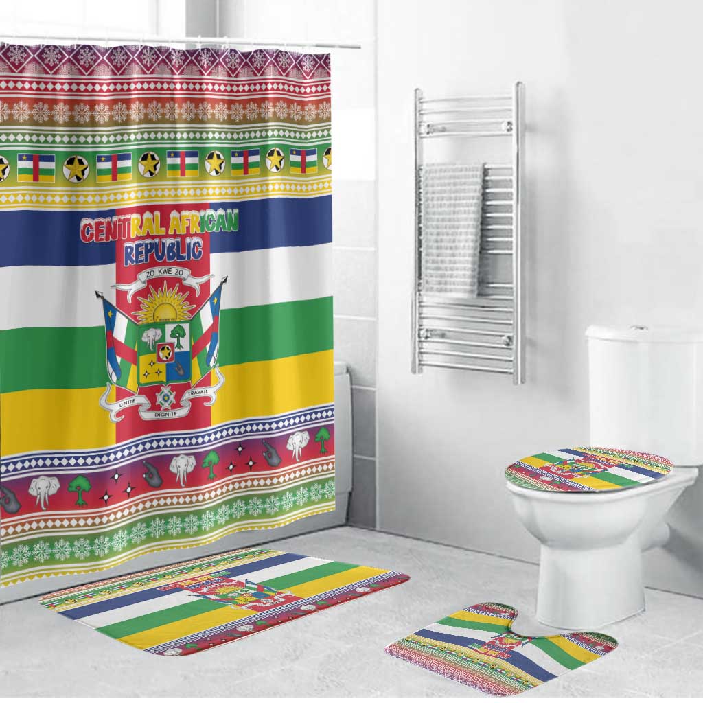 Central African Republic Christmas Bathroom Set Joyeux Noel