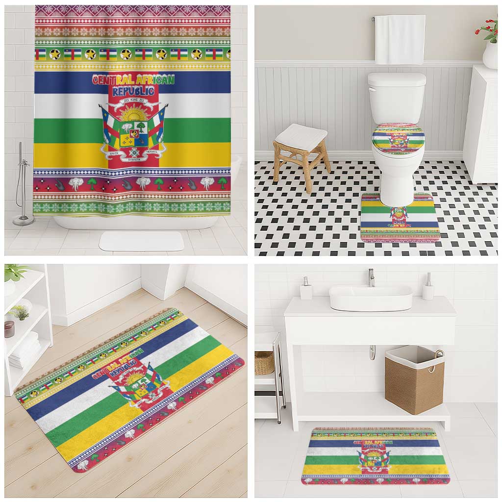 Central African Republic Christmas Bathroom Set Joyeux Noel