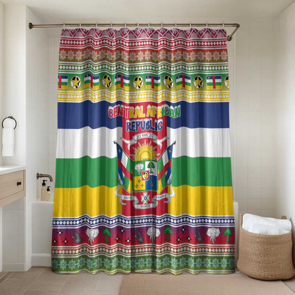 Central African Republic Christmas Bathroom Set Joyeux Noel