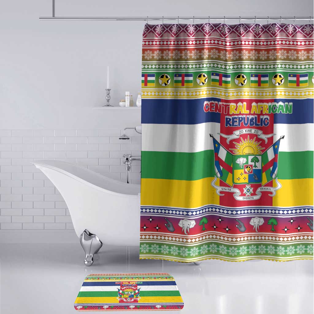Central African Republic Christmas Bathroom Set Joyeux Noel