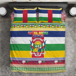 Afro Christmas in Central African Republic Bedding Set Merry Christmas - African Pride