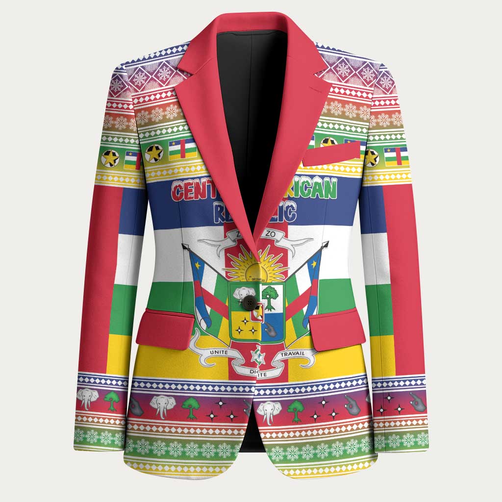 Central African Republic Christmas Blazer Joyeux Noel