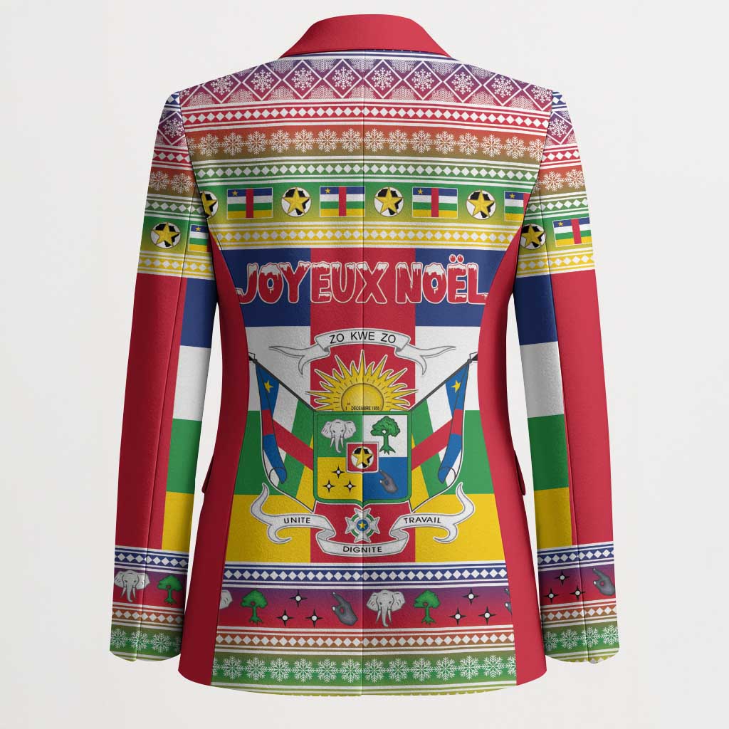 Central African Republic Christmas Blazer Joyeux Noel