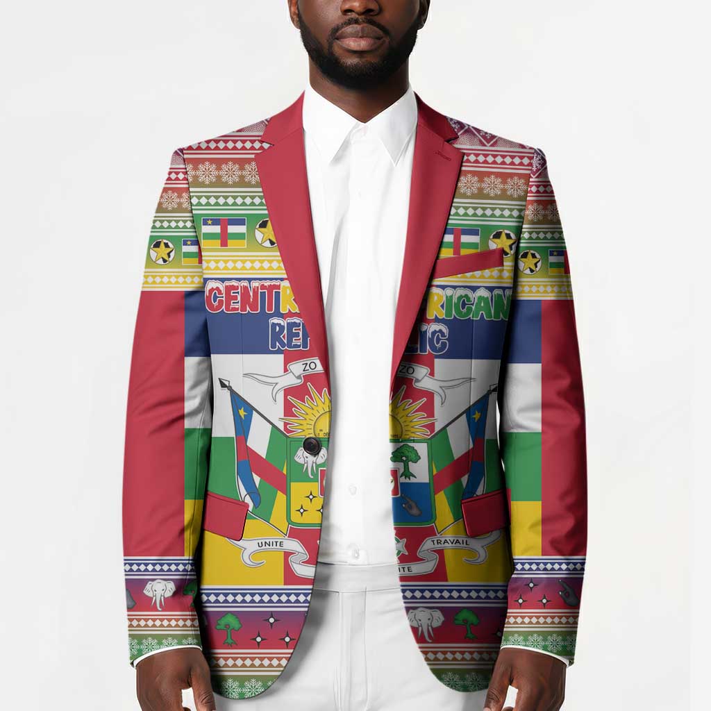 Central African Republic Christmas Blazer Joyeux Noel