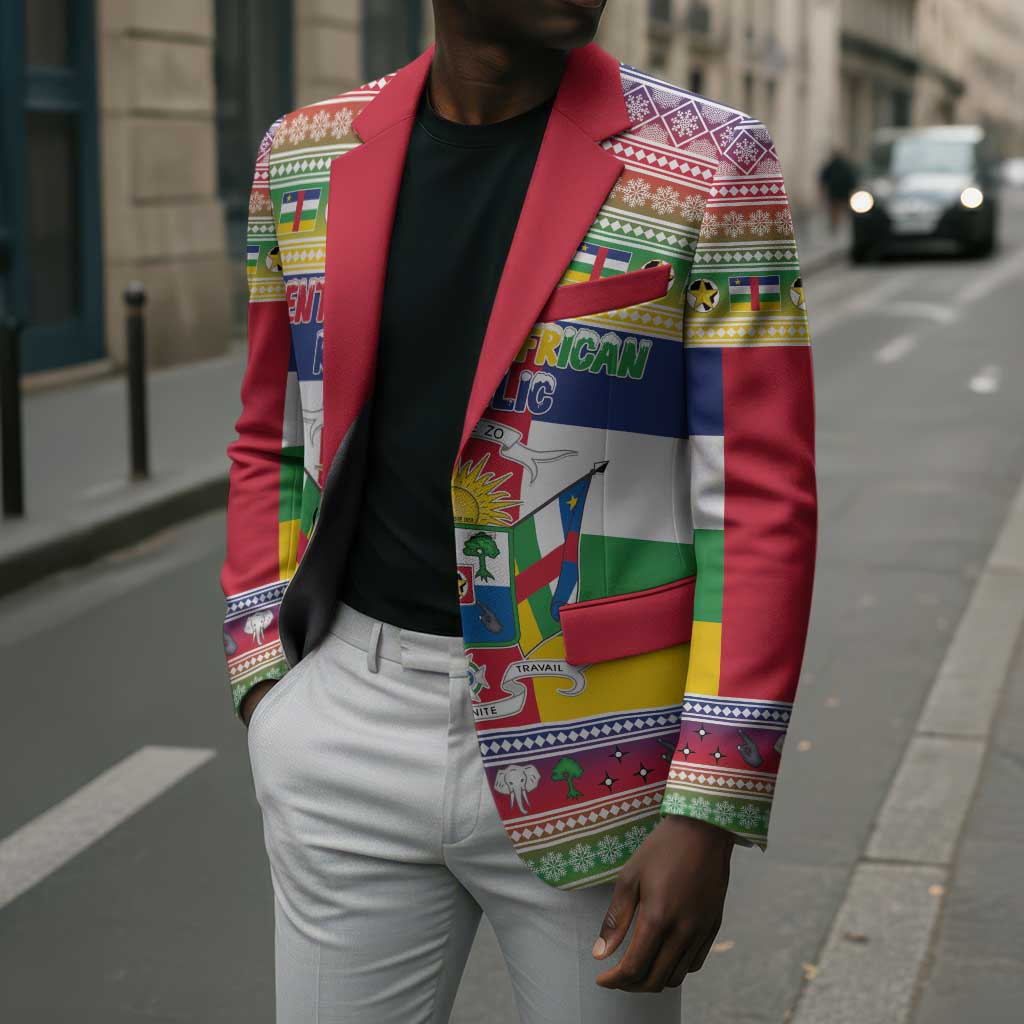 Central African Republic Christmas Blazer Joyeux Noel