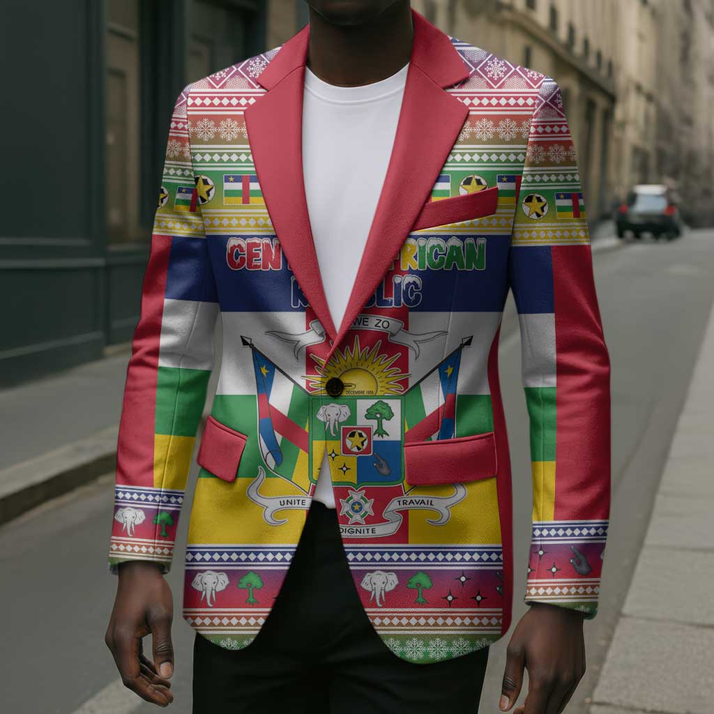 Central African Republic Christmas Blazer Joyeux Noel