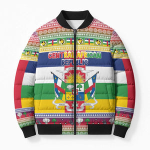 Central African Republic Christmas Bomber Puffer Jacket Joyeux Noel