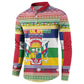 Central African Republic Christmas Button Sweatshirt Joyeux Noel