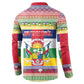 Central African Republic Christmas Button Sweatshirt Joyeux Noel