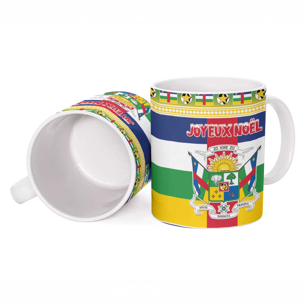 Central African Republic Christmas Ceramic Mug Joyeux Noel