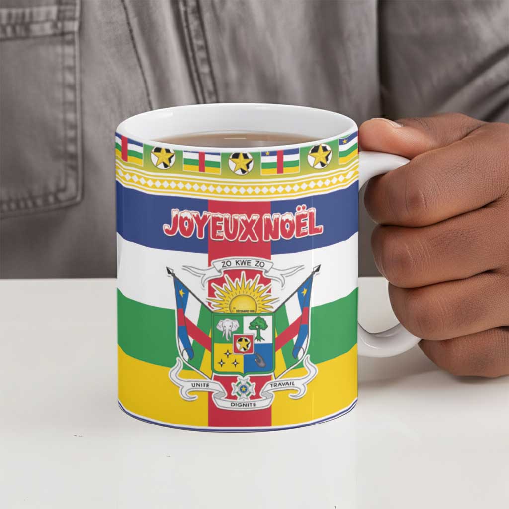 Central African Republic Christmas Ceramic Mug Joyeux Noel