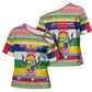 Central African Republic Christmas Cross Shoulder Shirt Joyeux Noel