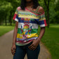 Central African Republic Christmas Cross Shoulder Shirt Joyeux Noel