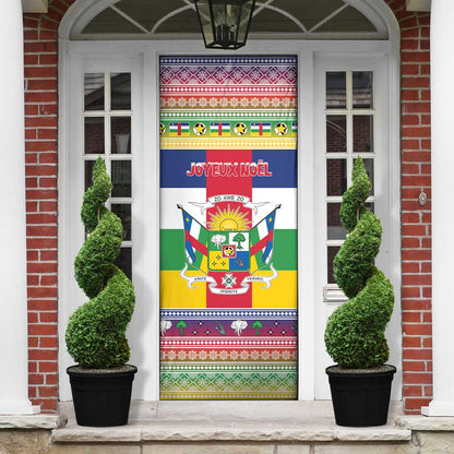 Central African Republic Christmas Door Cover Joyeux Noel