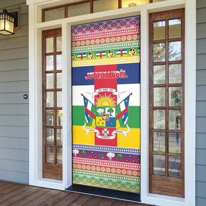 Central African Republic Christmas Door Cover Joyeux Noel