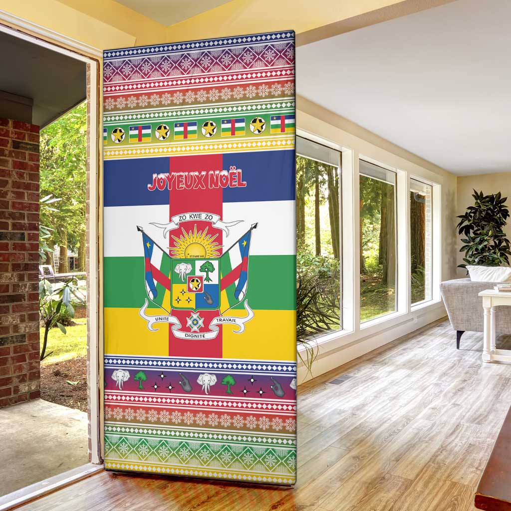 Central African Republic Christmas Door Cover Joyeux Noel