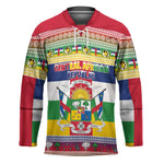 Central African Republic Christmas Hockey Jersey Joyeux Noel