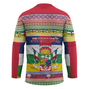 Central African Republic Christmas Hockey Jersey Joyeux Noel