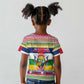 Afro Christmas in Central African Republic Kid T shirt Merry Christmas - African Pride