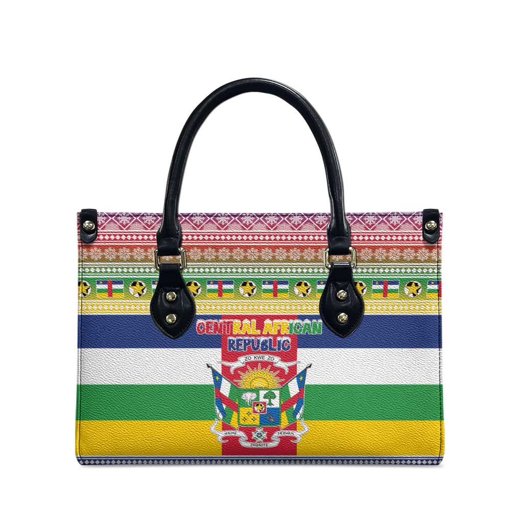 Central African Republic Christmas Leather Bag Joyeux Noel