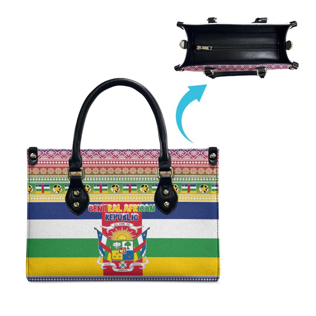 Central African Republic Christmas Leather Bag Joyeux Noel