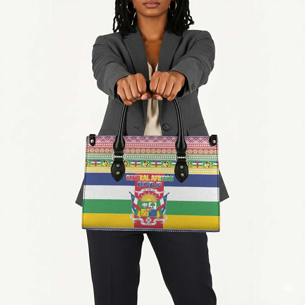 Central African Republic Christmas Leather Bag Joyeux Noel
