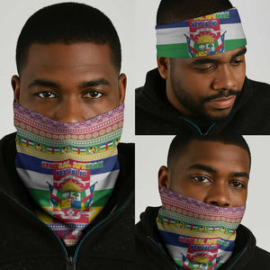 Afro Christmas in Central African Republic Neck Gaiter Merry Christmas - African Pride