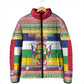 Central African Republic Christmas Padded Jacket Joyeux Noel