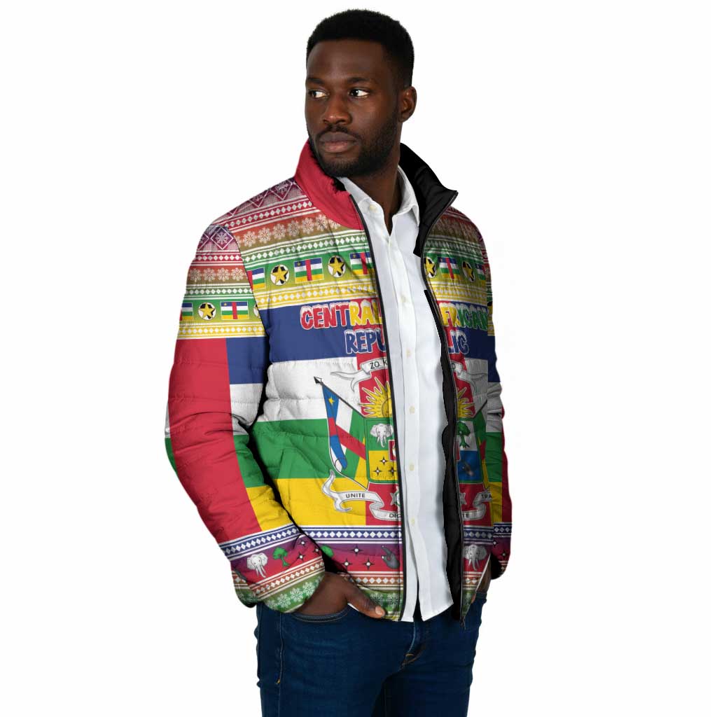 Central African Republic Christmas Padded Jacket Joyeux Noel