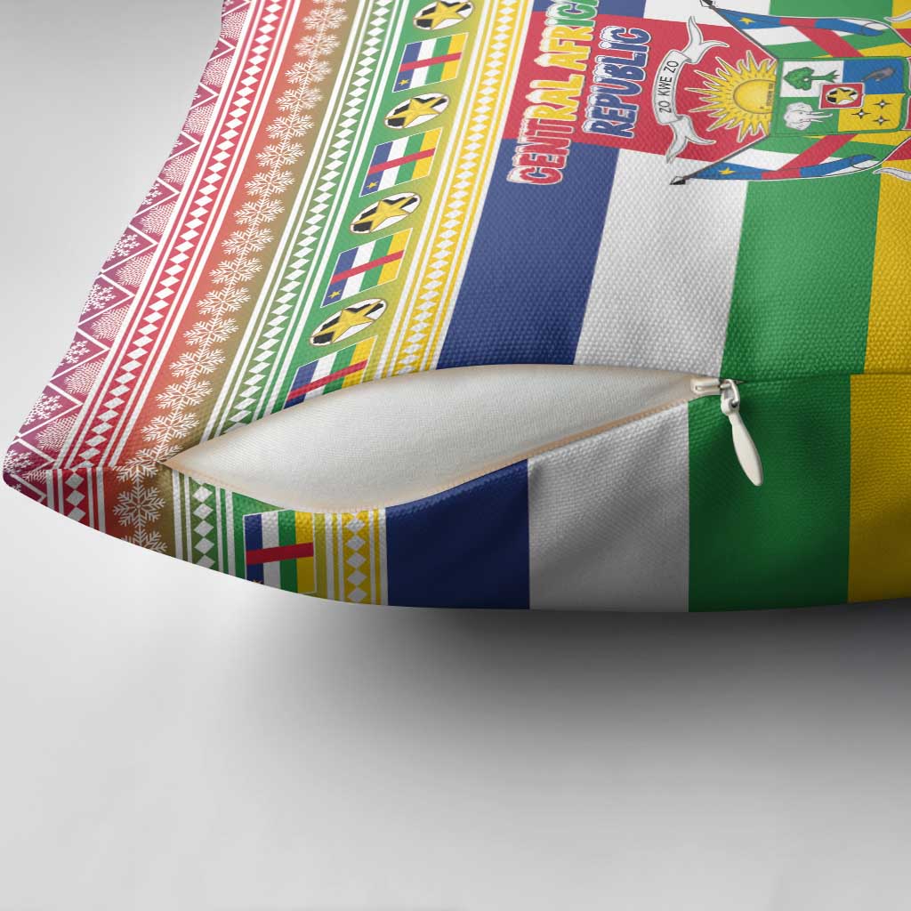 Central African Republic Christmas Pillow Cover Joyeux Noel