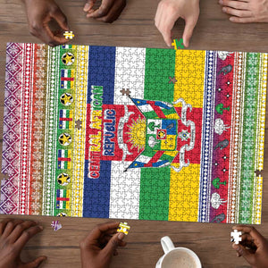 Central African Republic Christmas Puzzle Joyeux Noel