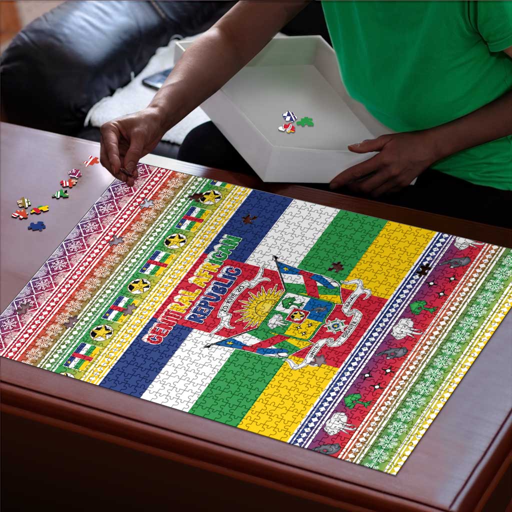 Central African Republic Christmas Puzzle Joyeux Noel