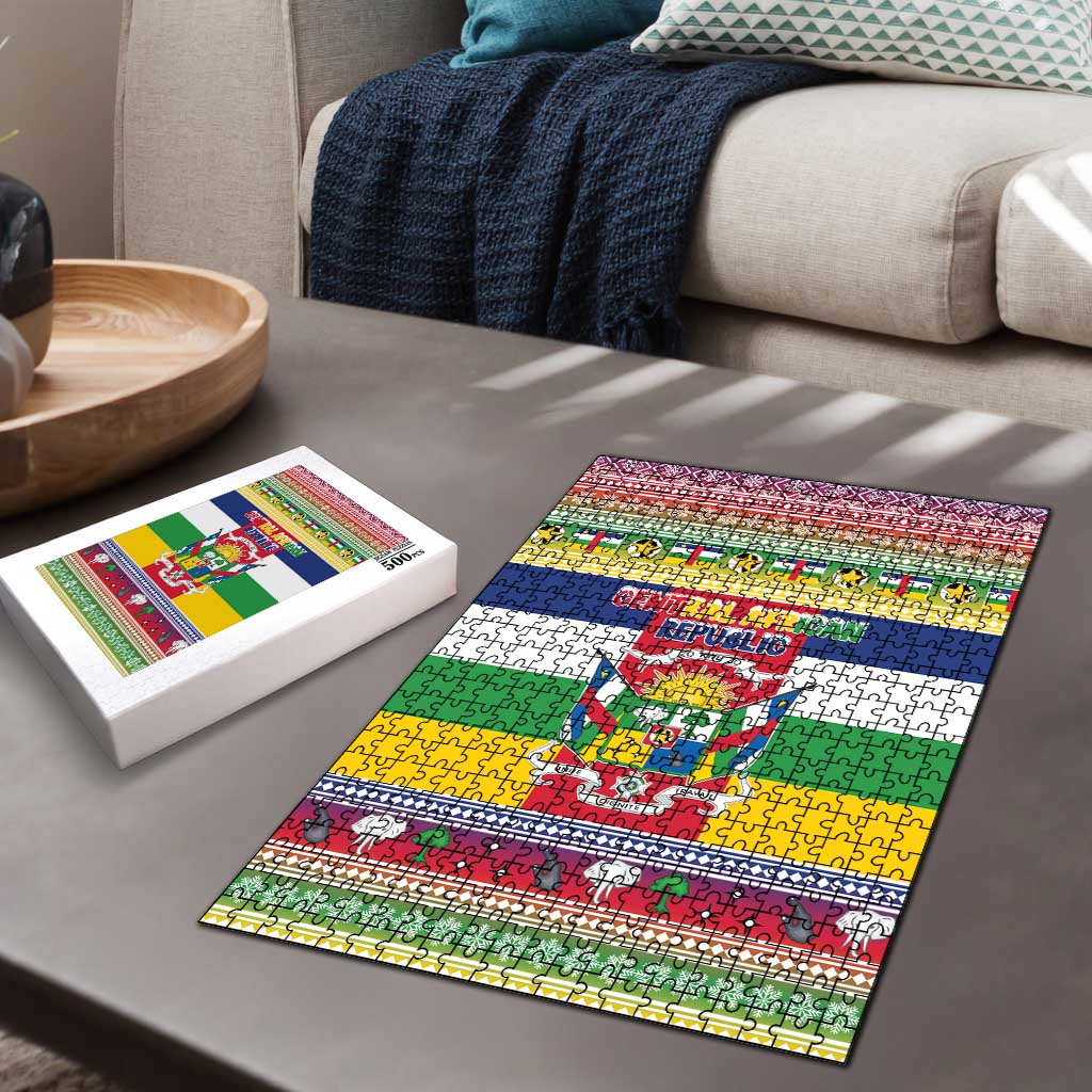 Central African Republic Christmas Puzzle Joyeux Noel