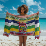Afro Christmas in Central African Republic Sarong Merry Christmas - African Pride
