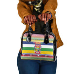 Afro Christmas in Central African Republic Shoulder Handbag Merry Christmas - African Pride