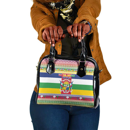 Afro Christmas in Central African Republic Shoulder Handbag Merry Christmas - African Pride