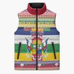 Central African Republic Christmas Sleeveless Puffer Jacket Joyeux Noel