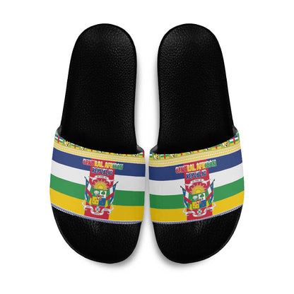 Central African Republic Christmas Slide Sandals Joyeux Noel