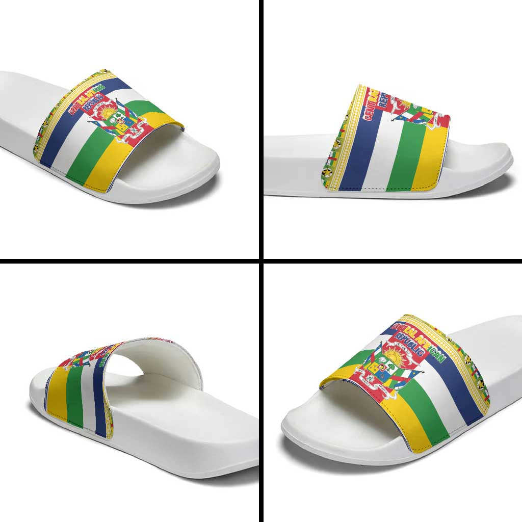 Central African Republic Christmas Slide Sandals Joyeux Noel