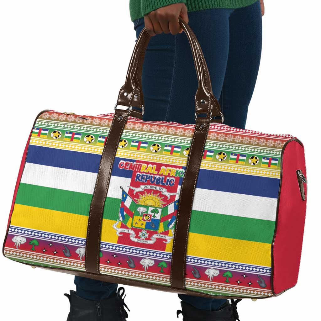 Central African Republic Christmas Travel Bag Joyeux Noel