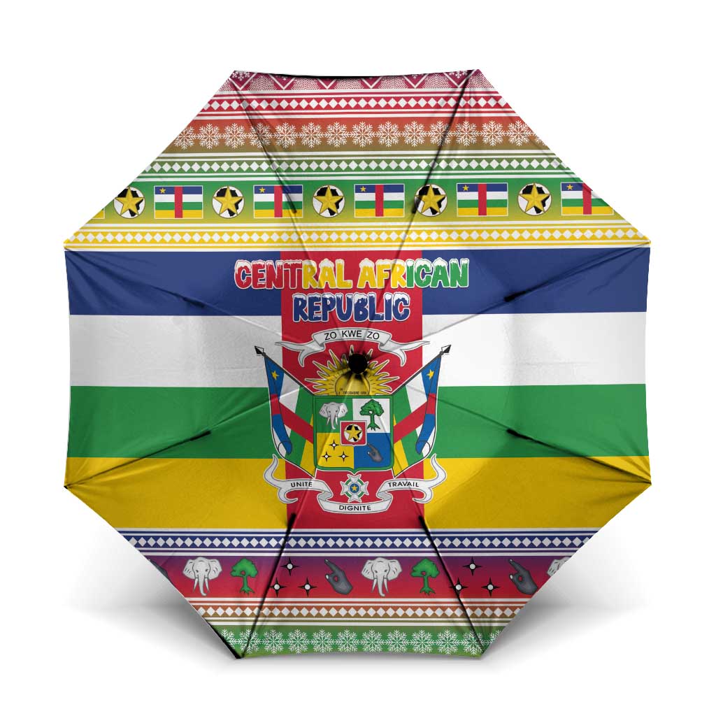 Central African Republic Christmas Umbrella Joyeux Noel