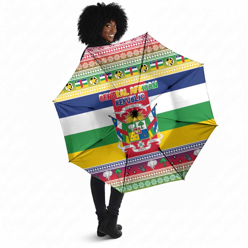Central African Republic Christmas Umbrella Joyeux Noel