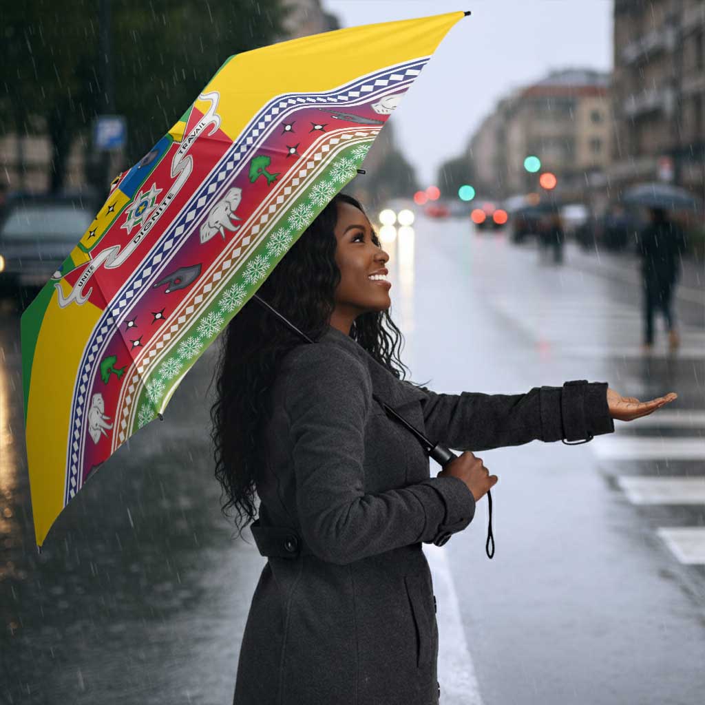 Central African Republic Christmas Umbrella Joyeux Noel