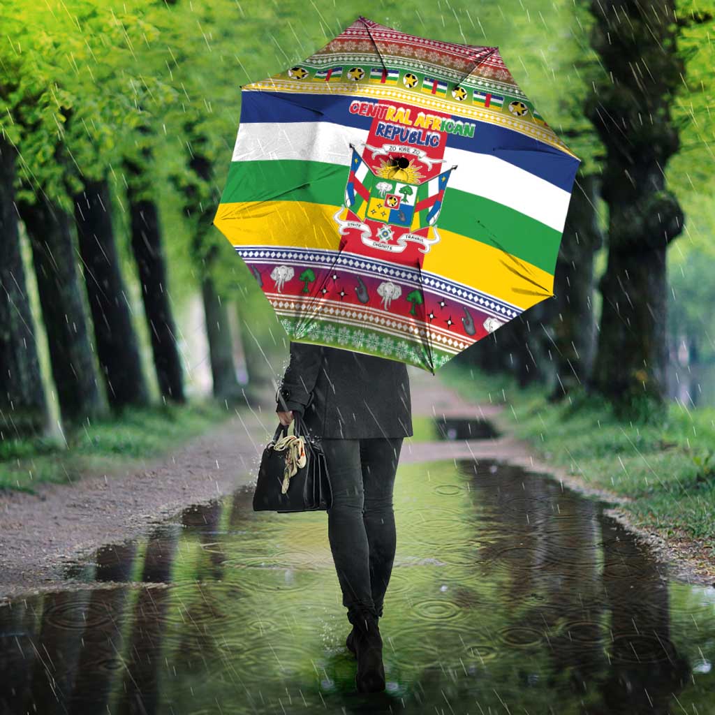 Central African Republic Christmas Umbrella Joyeux Noel