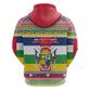 Afro Christmas in Central African Republic Zip Hoodie Merry Christmas - African Pride