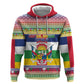 Afro Christmas in Central African Republic Zip Hoodie Merry Christmas - African Pride