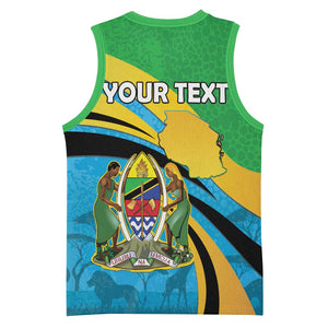 Personalized Tanzania Uhuru Day Basketball Jersey Coat Of Arms - Sports Style LT15