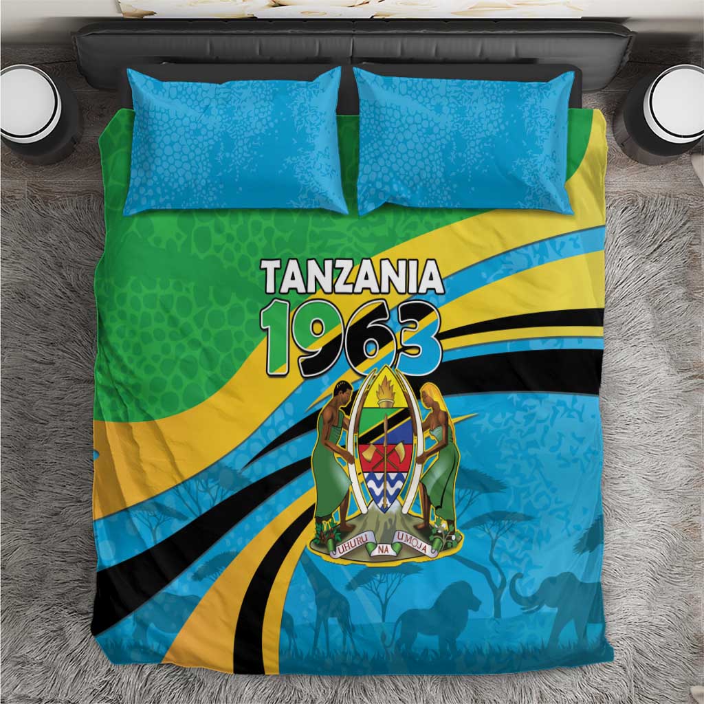 Tanzania Uhuru Day Bedding Set Coat Of Arms - Sports Style - African Pride