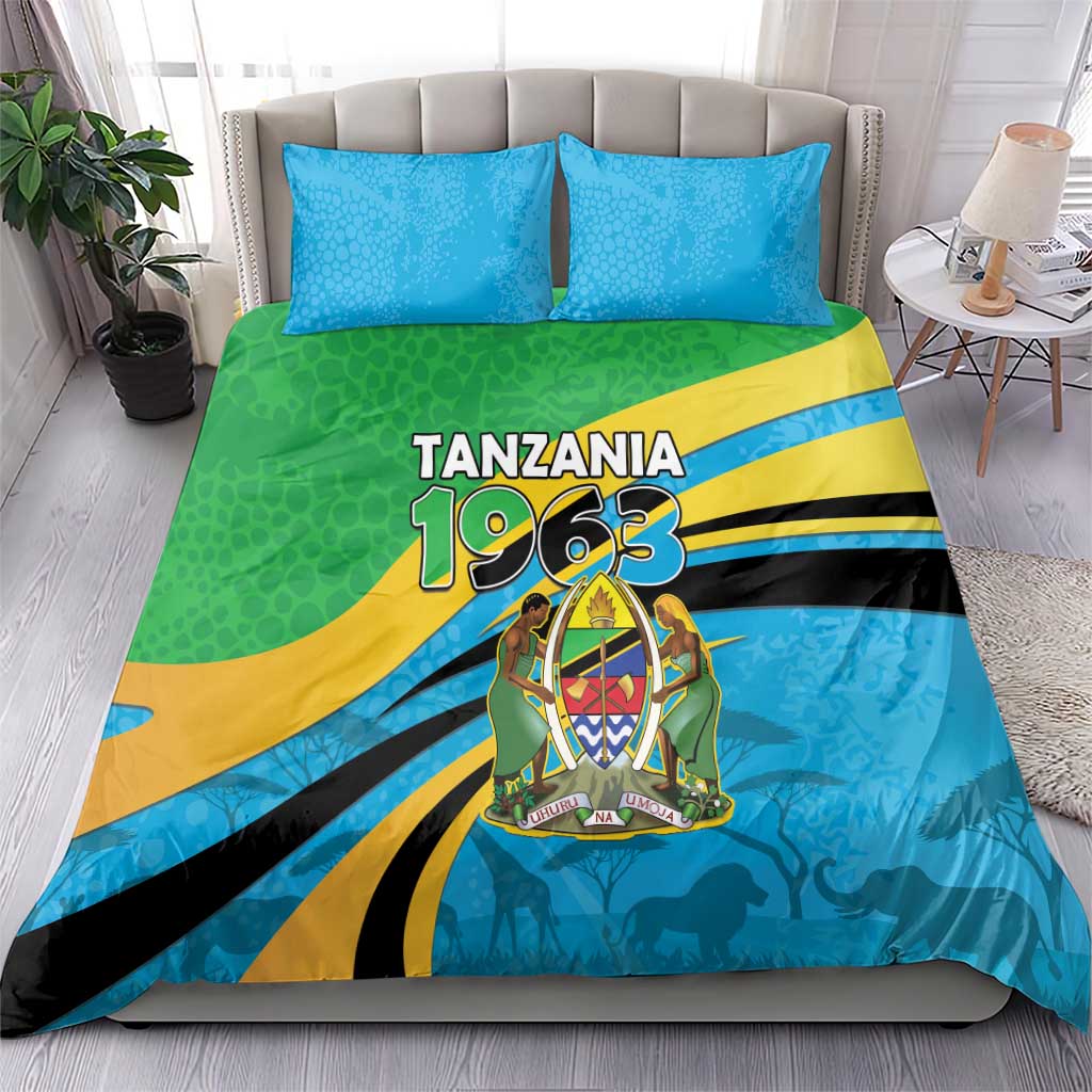 Tanzania Uhuru Day Bedding Set Coat Of Arms - Sports Style - African Pride